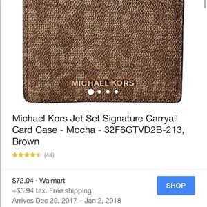 Michael kors small folding wallet